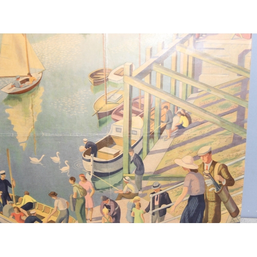 416 - Adrian Allinson ROI (British, 1890 - 1959) 'Littlehampton for Sands & Sunshine', British Railways (S... 