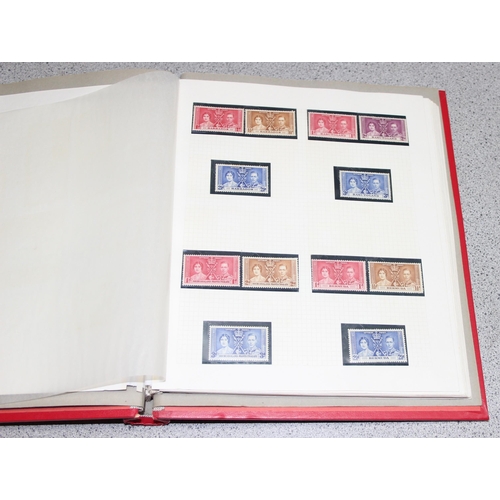 524 - Stamps - Commonwealth 1937 Coronation, mint in album, 53 sets