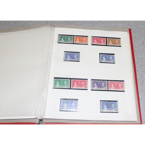 524 - Stamps - Commonwealth 1937 Coronation, mint in album, 53 sets