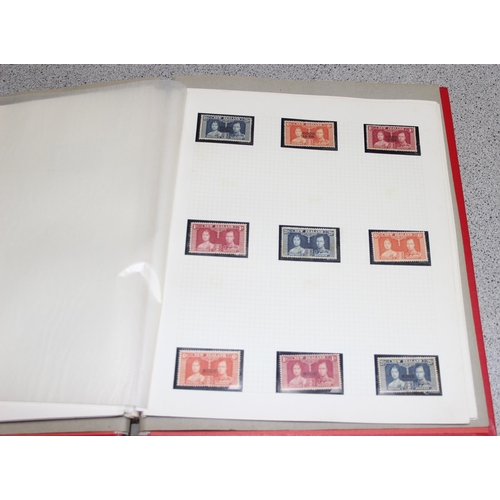 524 - Stamps - Commonwealth 1937 Coronation, mint in album, 53 sets