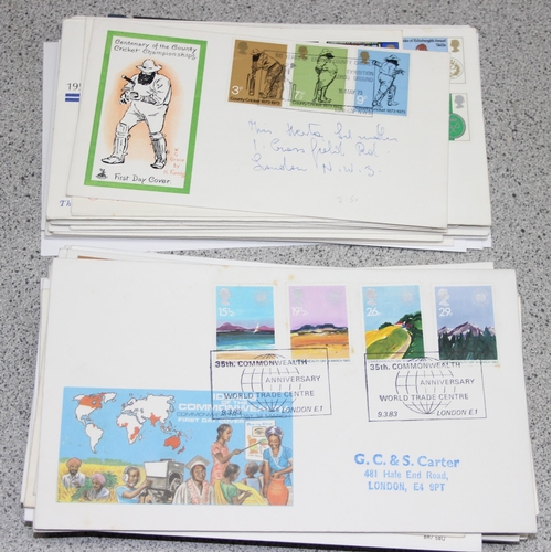 533 - Stamps - GB FDCs (50) all special/relevant postmarks