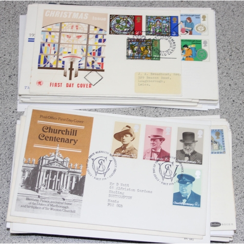 533 - Stamps - GB FDCs (50) all special/relevant postmarks