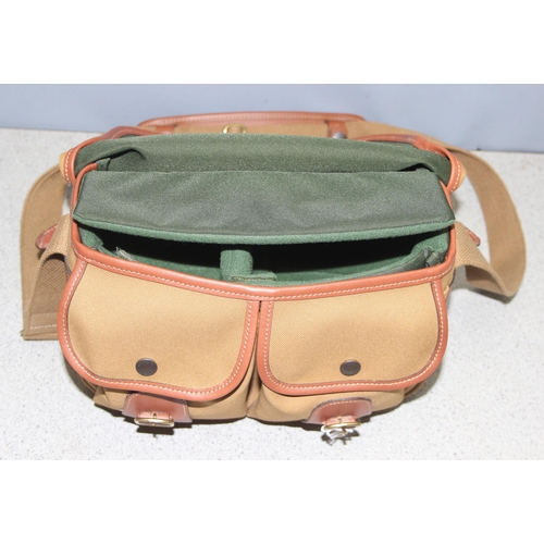 672 - A vintage Billingham khaki canvas and leather camera bag, Hadley Small version