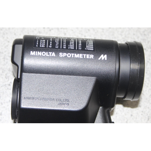 676 - Minolta Spotmeter M light meter in case