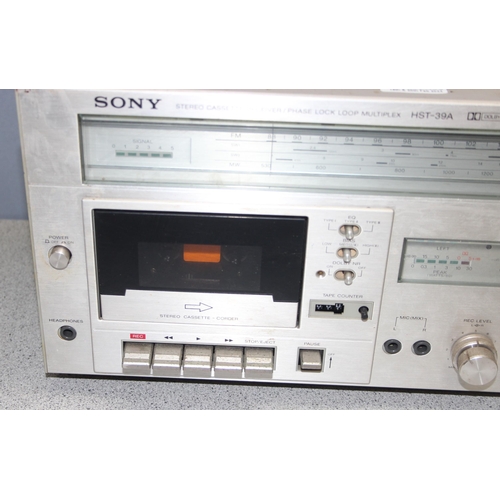 756 - Sony HST-39A stereo cassette receiver