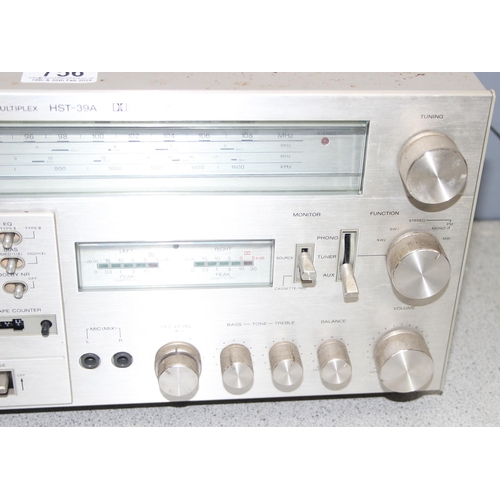 756 - Sony HST-39A stereo cassette receiver