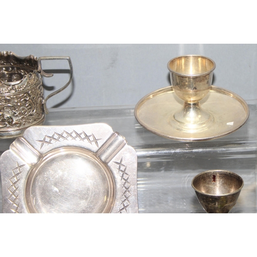 1088 - Qty of antique and later silver-plate and other metal, approx 2.7kg