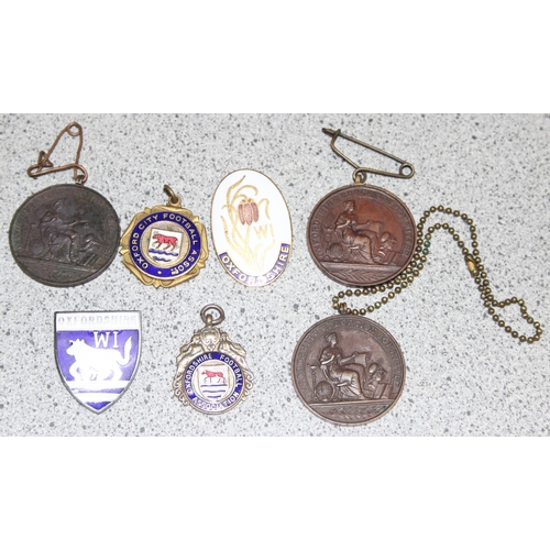 1460 - Assortment of Oxfordshire related medals and badges