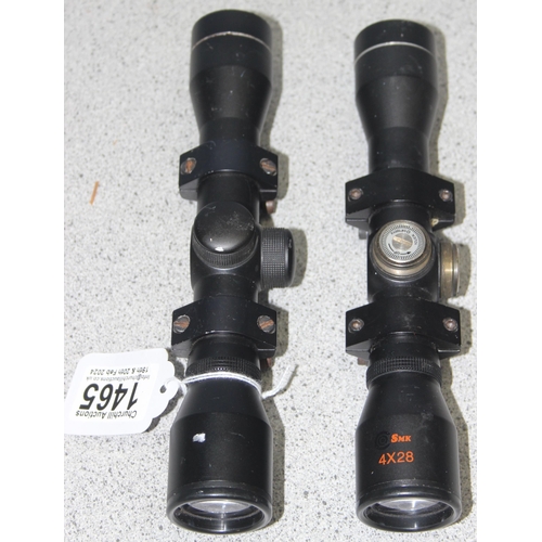 1465 - 2 scopes, both 4 x 28 zoom