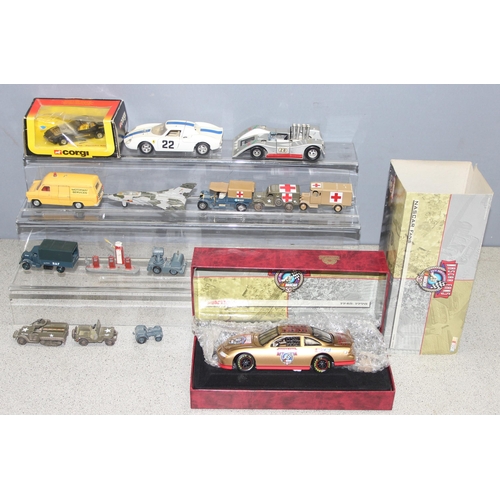 1536 - Qty of vintage and later toy vehicles to incl Nascar Fans 50th Anniversary car in presentation box, ... 