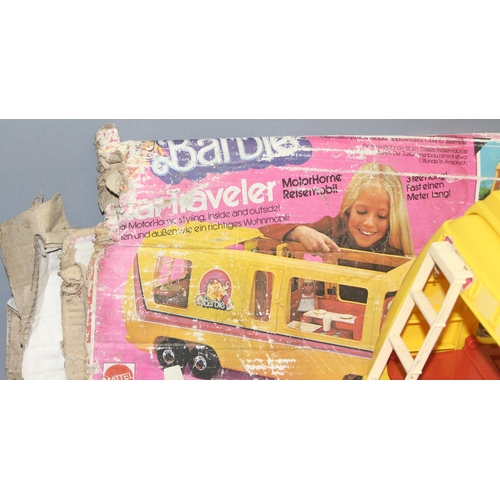 1541 - Vintage Barbie Star Traveller Motorhome in yellow, with partial box, approx 88cm long