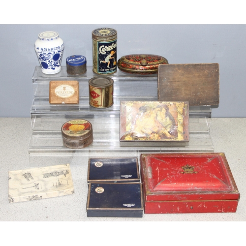 1778 - Qty of vintage and later advertising tins to incl Huntley & Palmers