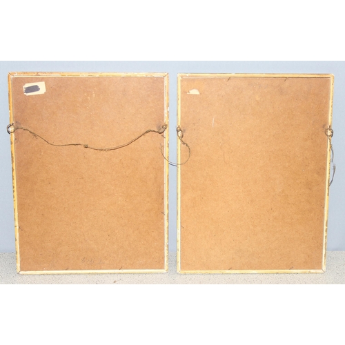 477 - 2 x antique hunting prints with hand-coloured decoration, and 2 French fashion prints, largest appro... 