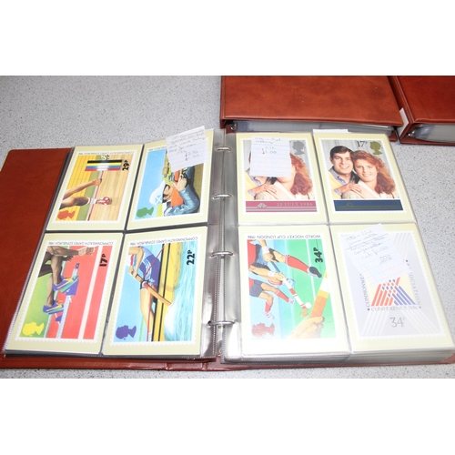 538 - Stamps - 3 albums of PHQ cards