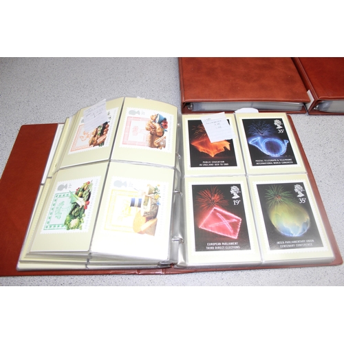 538 - Stamps - 3 albums of PHQ cards