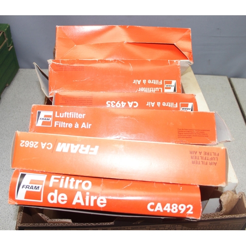 712 - Qty of Fram car air filters in boxes incl CA4935, CA4299 etc