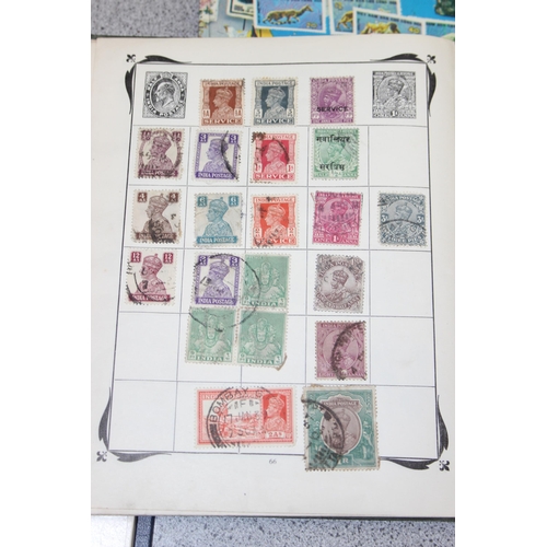 504 - Qty of assorted antique and later stamps in albums (4)