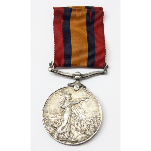 1470 - A Boer War QSA medal, awarded to 6547 Private T Simms of the Wiltshire Regiment, with ribbon