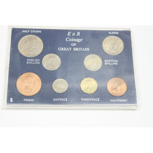 1202 - 6 assorted British decimal and pre-decimal coins sets