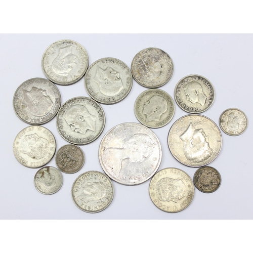 1209 - Qty of assorted mixed world coins, all with silver content, approx 122.65g gross