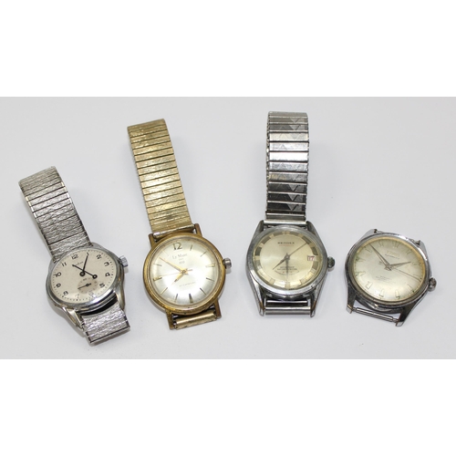 1326 - 4 assorted vintage watches to inc 3 with expanding straps, Tugaris Automatic, Rendex, Le Marc & Auda... 