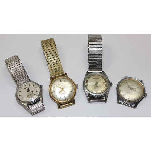 1326 - 4 assorted vintage watches to inc 3 with expanding straps, Tugaris Automatic, Rendex, Le Marc & Auda... 