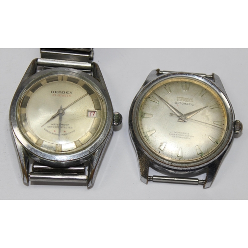 1326 - 4 assorted vintage watches to inc 3 with expanding straps, Tugaris Automatic, Rendex, Le Marc & Auda... 