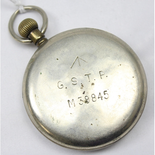 1436 - A c.WW2 GSTP pattern pocket watch