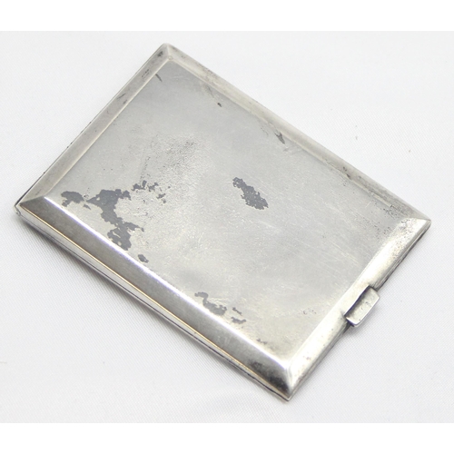 1029 - An Art Deco period silver matchbook cover, London 1936 by Richard Woodman Burbridge of Harrods, appr... 