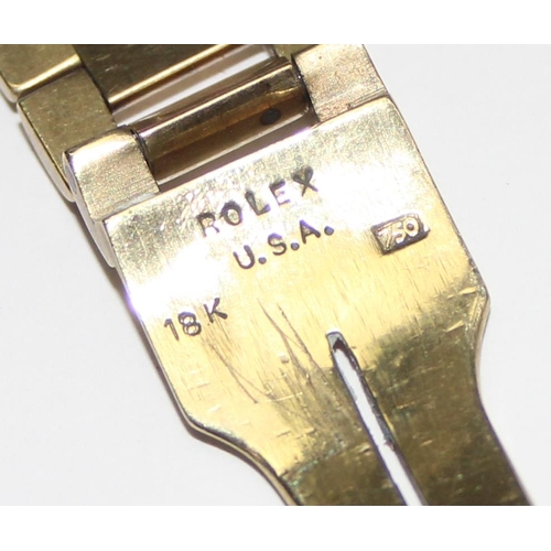 1100 - 9ct gold watch strap in pieces, marked 750 but XRF tests as 9ct gold, approx 38.98g gross