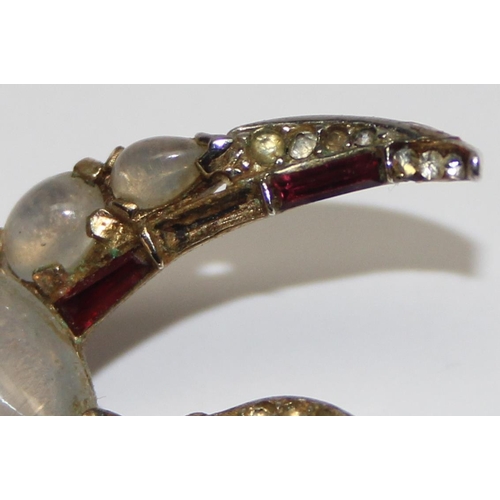 1160 - Alfred Philippe for Trifari, a rare mid-century costume jewellery brooch formed as a flying bird, se... 