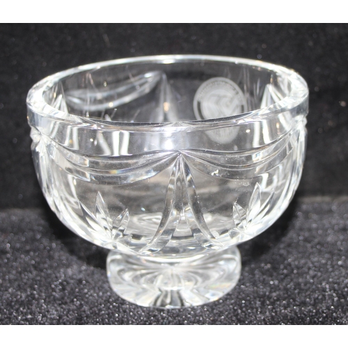 1699 - An unusual Waterford crystal bowl bearing the Wimbledon Tennis Championship crest, possibly a winner... 