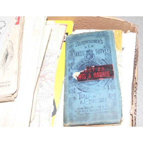 542 - Qty of assorted misc maps etc to inc Bartholomew's and Ordinance Survey etc
