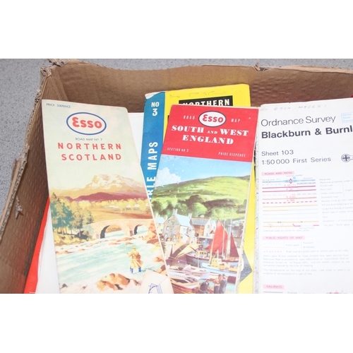 542 - Qty of assorted misc maps etc to inc Bartholomew's and Ordinance Survey etc