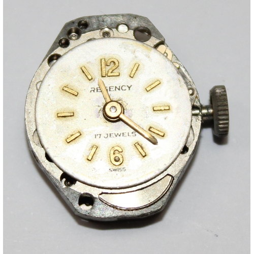 1336 - 9ct gold ladies watch by Regency with leather strap, case marked for London 1963, approx 8.94g gross... 