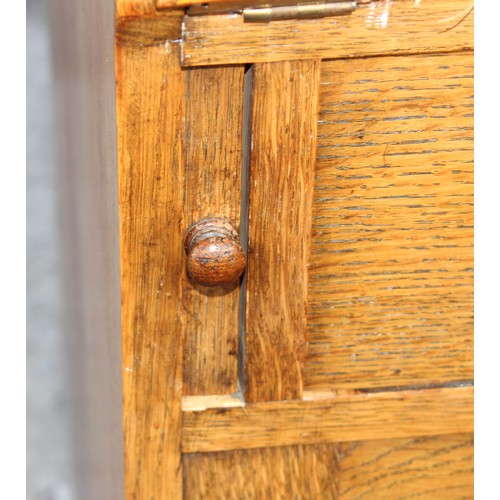 25 - An early 20th century light oak bureau, approx 107cm wide x 50cm deep x 104cm tall