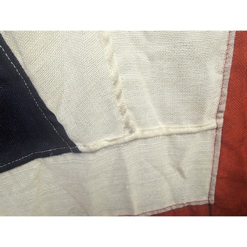 1467 - A large vintage stitched Union Jack flag, unmarked but likely c.WW2 period, approx 235cm x 102cm