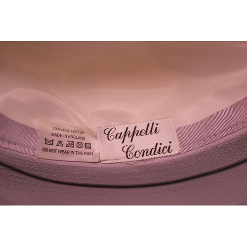 201 - 2 Cappelli Condici ladies Royal Ascot dress hats with box