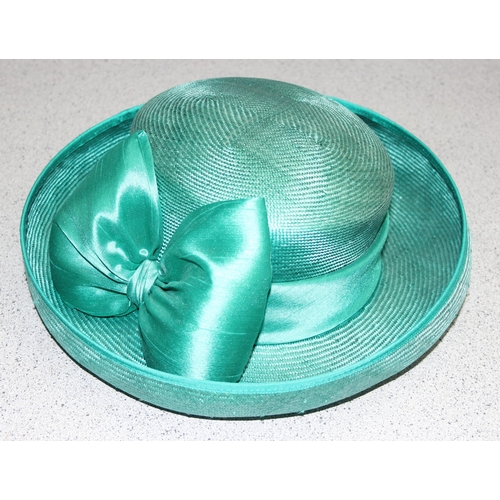 206 - 4 ladies Royal Ascot dress hats or wedding hats by Frederick Fox, Nigel Rayment etc, 2 boxes