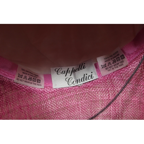 207 - 3 ladies Royal Ascot dress hats or wedding hats by Cappelli Condici, 3 boxes