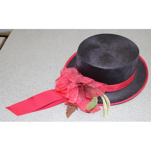 208 - 7 ladies Royal Ascot dress hats or wedding hats by Peter Betterly, Frederick Fox etc, 1 box