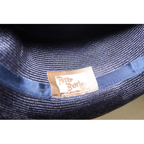 208 - 7 ladies Royal Ascot dress hats or wedding hats by Peter Betterly, Frederick Fox etc, 1 box