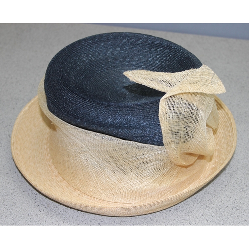 208 - 7 ladies Royal Ascot dress hats or wedding hats by Peter Betterly, Frederick Fox etc, 1 box