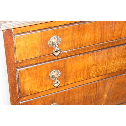 40 - A Queen Anne style 4 drawer chest of drawers, approx 86cm wide x 47cm deep x 104cm tall