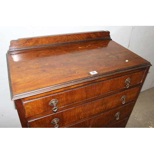 40 - A Queen Anne style 4 drawer chest of drawers, approx 86cm wide x 47cm deep x 104cm tall