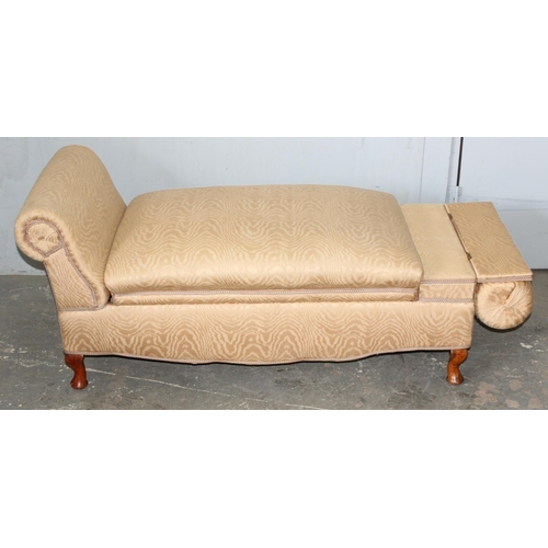 66 - An unusual vintage window seat or small day bed with storage compartment, approx 118cm wide x 54cm d... 