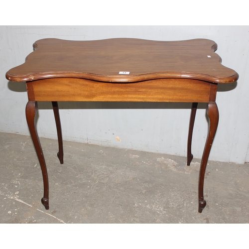 71 - 2 vintage mahogany side tables on delicate legs, the largest approx 91cm wide x 56cm deep x 74cm tal... 