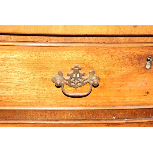 117 - A 19th century mahogany kneehole desk of 8 drawer construction with Georgian style brass handles, ap... 