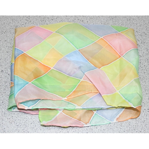 219 - Qty of assorted fabric scarves