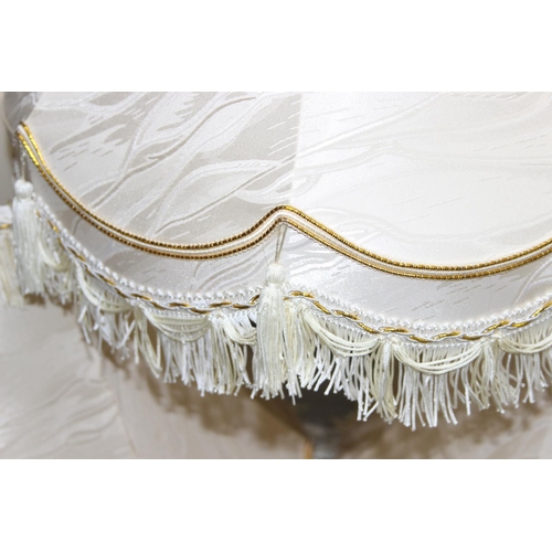 259 - A set of 4 highly decorative lampshades, each approx 42cm tall x 32cm wide